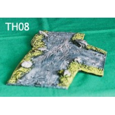 24 - TH08 - Road Fork Section - 15cm long Painted or unpainted 24 - TH08 - Road Fork Section - 15cm long Painted or unpainted