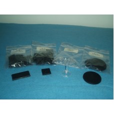 1 - Plastic Bases, Pack of 25 of the 20mm Square slot bases