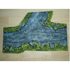 15 - TH02 - River tributary with banks 15cm long painted or unpainted